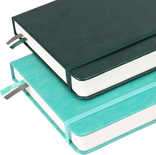 Miniatura 5 de Cuaderno de papel en blanco, 280 páginas A5, cuaderno en blanco con papel en blanco grueso de 3.53 ozm, tapa dura, piel sintética, 5.75 x 8.38