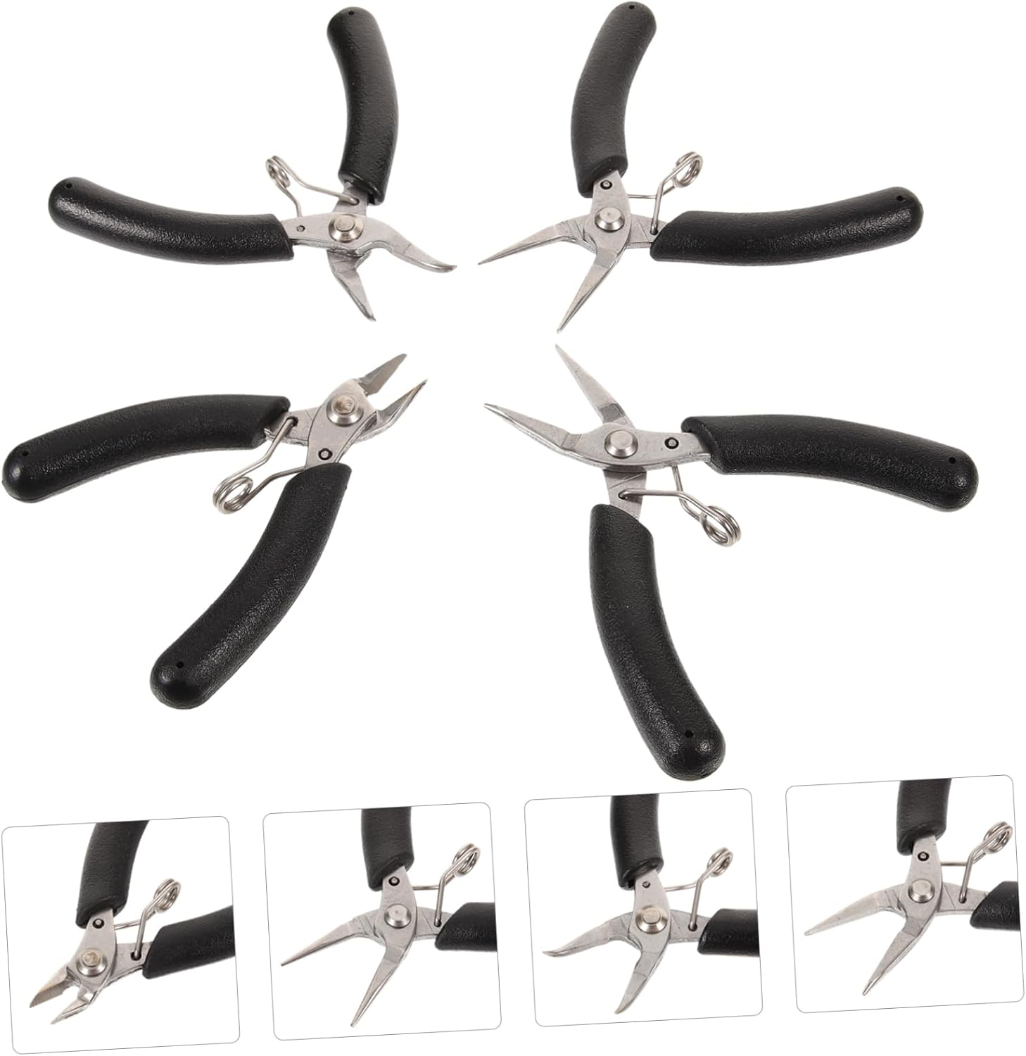 4 Pcs Alloy Jewelry Making Pliers for DIY Craft Loop Forming