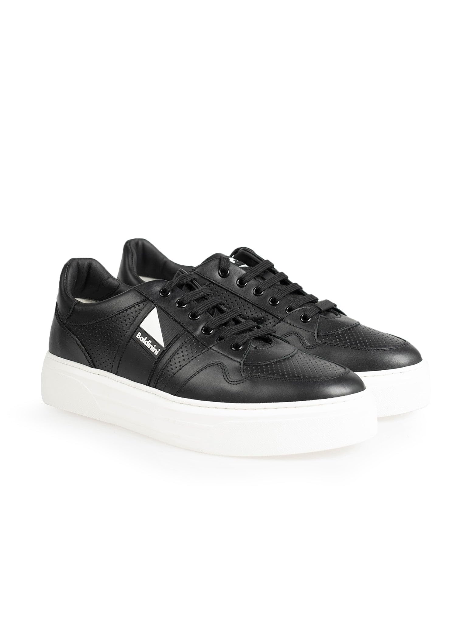 Baskets Baldinini Pour Homme En Cuir Sauvage Gris - Taille 40 - Neuf Avec Emballage - Italie