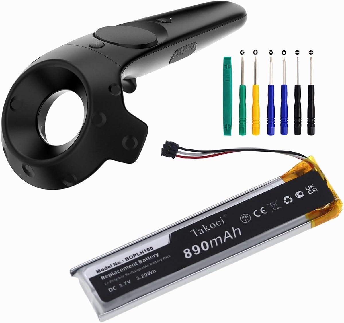 3.7V 890mAh Replacement BOPLH100 35H00244-00M Battery Compatible with HTC Vive Controller
