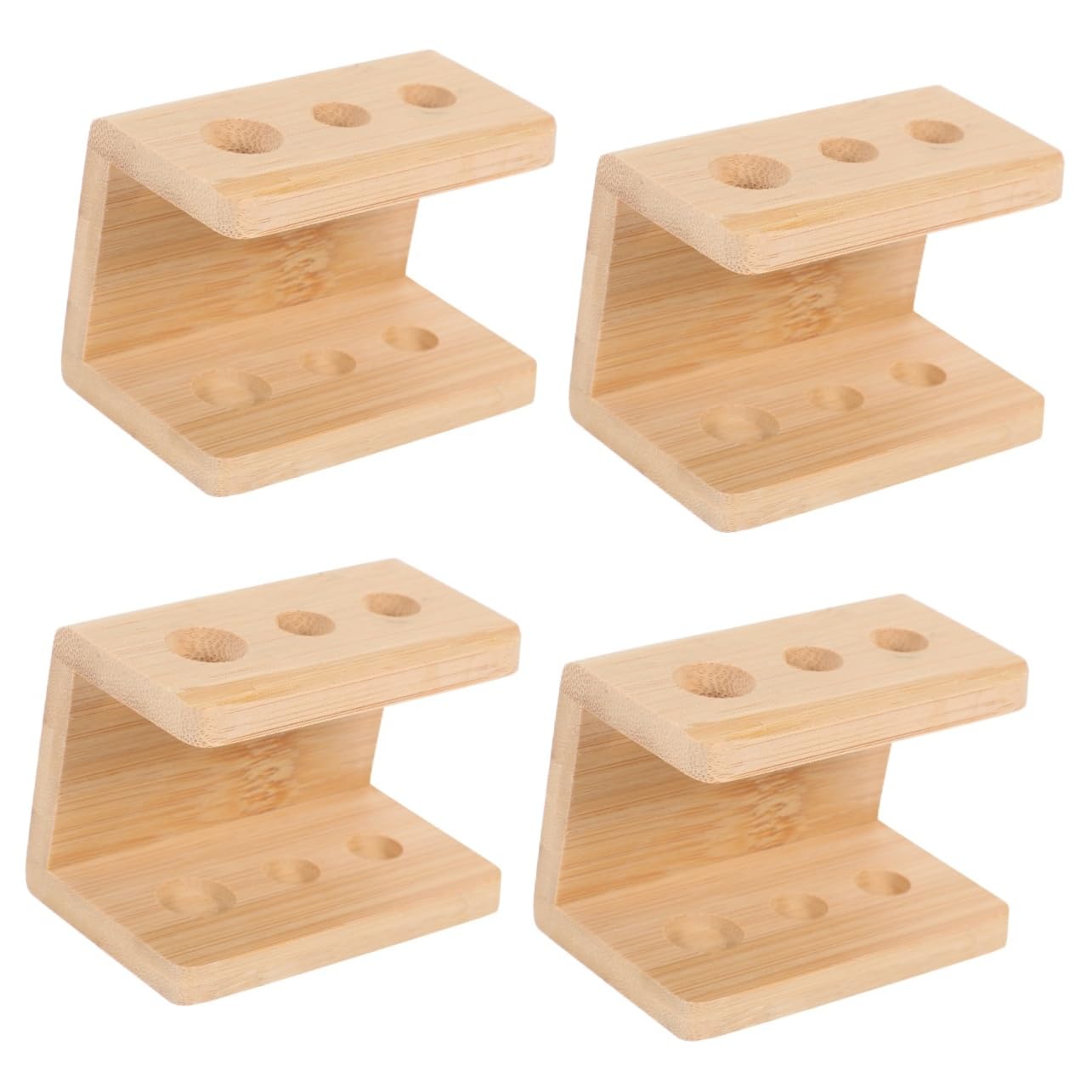 4piezas Organizador De Cepillos De Dientes De Compartimentos Soporte Estable para Baño para Cepillos De Dientes Afeitadoras y Accesorios De Personal