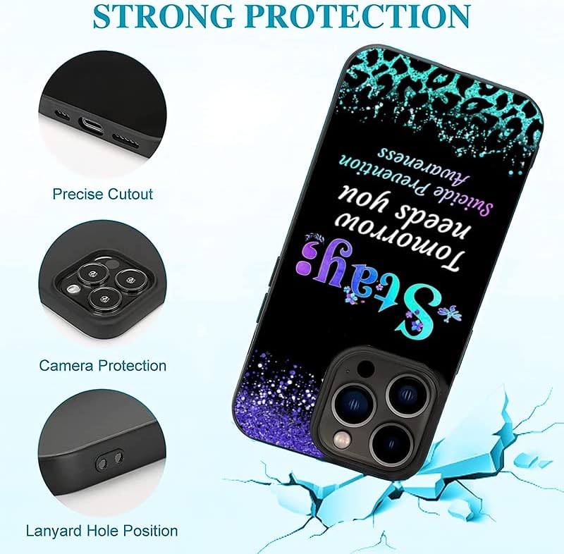 Miniatura 5 de Stay Tomorrow Needs You - Funda para iPhone 16, 15, 14, 13, 12, 11 Pro Max, Galaxy S25, S24, S23, S22, S21, FE Plus, Ultra A16, A15, A14, A54, A53,