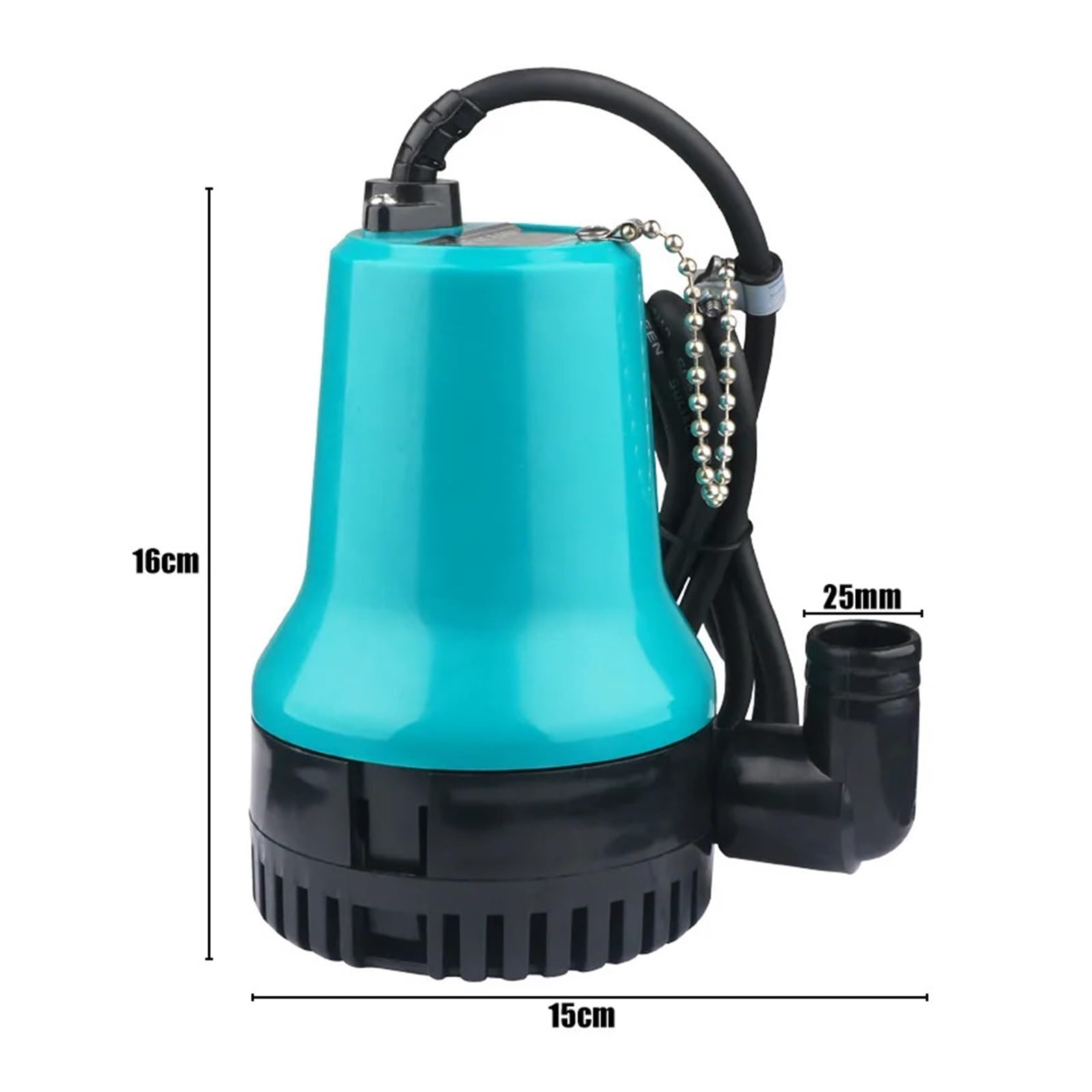 Industrial Water Pressure Diaphragm Pump 50W 4500L/H 5m DC 12V/24V Solar Water Pump Brushless Motor Water Circulation Submersible Pump(24V)