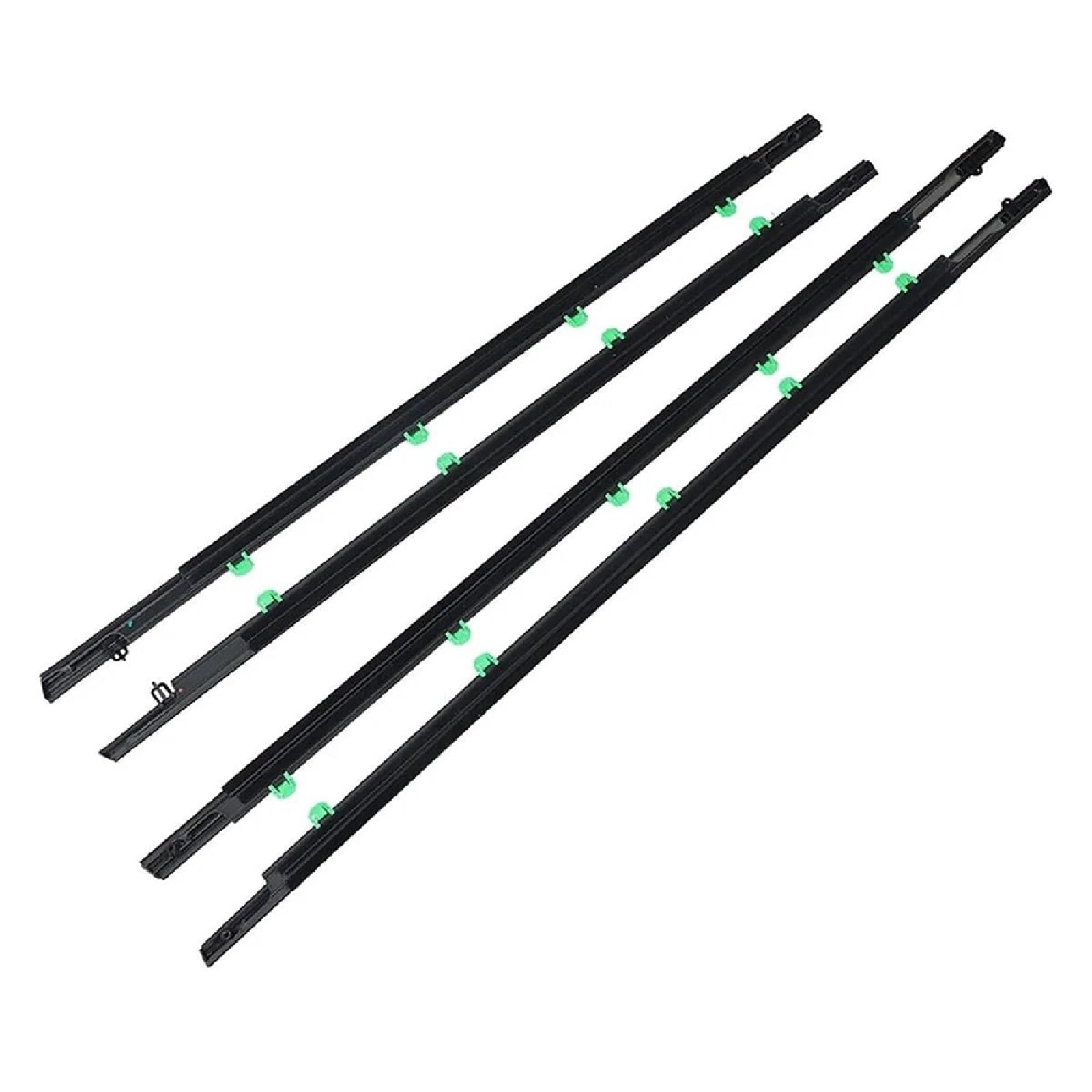 Yeskit One Color 4Pcs Car Window Weatherstrip Chrome For Crv 2017-2022 Moulding Trim Compartment