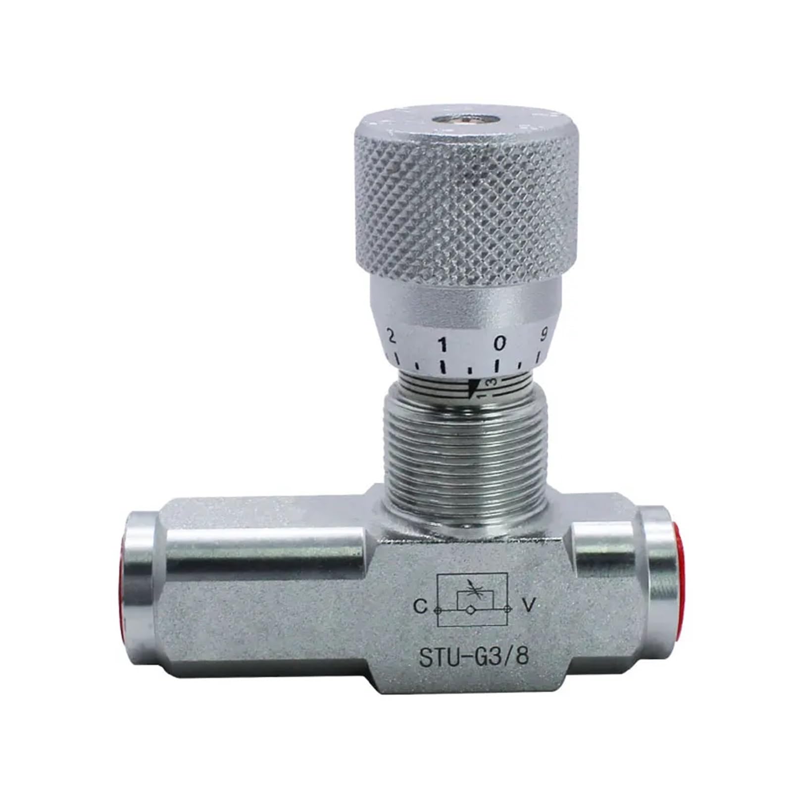 STU-G3/8 G1/4 Throttle Valve One-Way Hydraulic Valve, Hydraulic Cylinder Speed Regulating Valve(STU-G3-8)