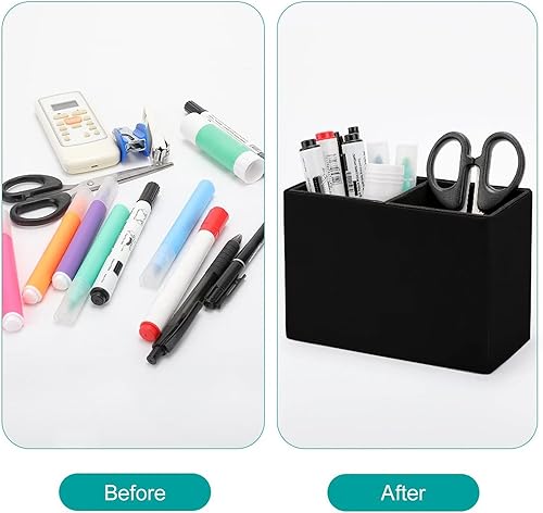 Miniatura 3 de Yorkshire Terrier - Lindo soporte para bolígrafos de cuero para perros Yorkie para lápices, cajones de almacenamiento de escritorio, organizador de