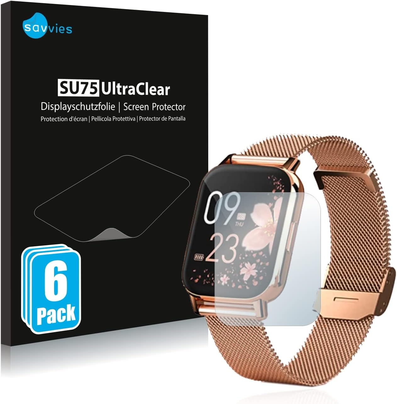 Savvies 6 Pack Screen Protector compatible with AooDen CS2 Protection Film Clear