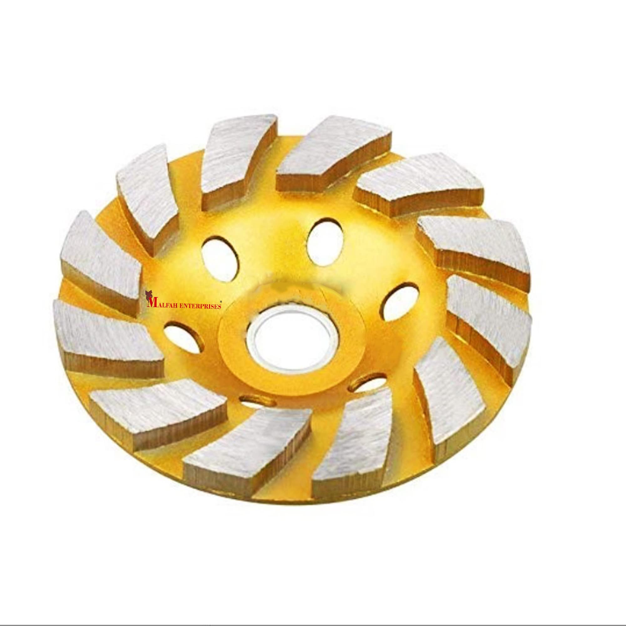 Malfah Diamond Cup Angle Grinder Wheel Rim Segmented Diamond Cup Angle Grinder Wheel Maf Gold 100mm 4 Inch(Pack of 1) (B09QGRZNN5) Amazon Price History, Amazon Price Tracker