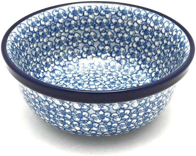 Polish Pottery Bowl - Salad - Daisy Flurry