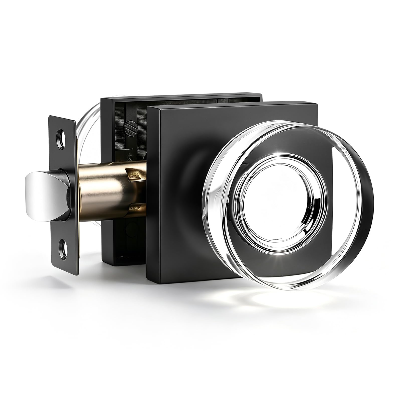 Crystal Glass Door Knobs with Lock - Privacy & Security -14 Crystal Glass Door Knobs with Lock - Privacy & Security -14