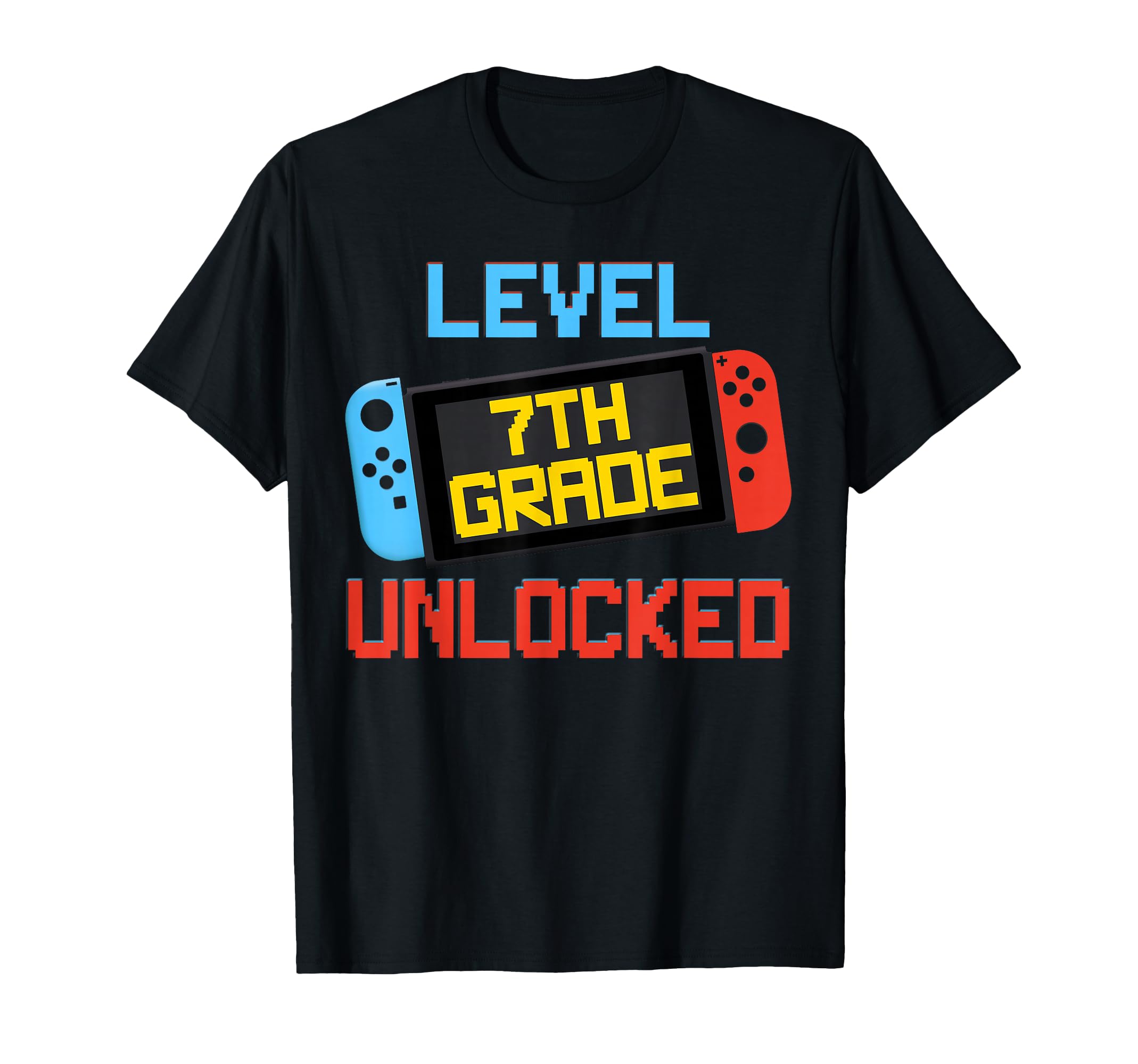 Level 7th Grade Unlocked Back To School First Day Boy Kids T-Shirt