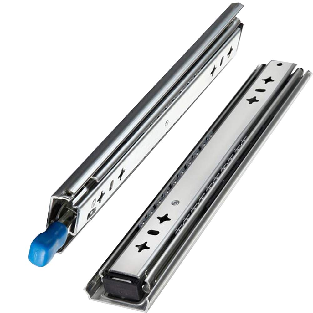 Fdqamlkx Heavy Duty 500Mm Drawer Runners With Lock Fully Extended Ball Bearing Slides For Smooth Residential & Commercial Use And Reliable Drawer Hardware