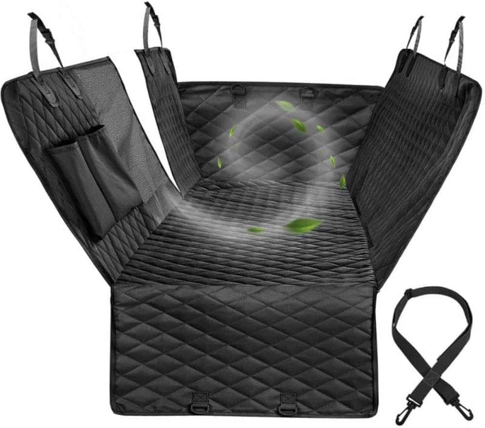 WapaW Dog Car Seat Cover for Back Seat, Dog Hammock for Car Non Slip Waterproof Dog Bed Cover with Mesh Window and Side Flap Pets Car Seat Protector Cover for Car, Trucks, SUVs (B0D66CFXBM) Amazon Price History, Amazon Price Tracker