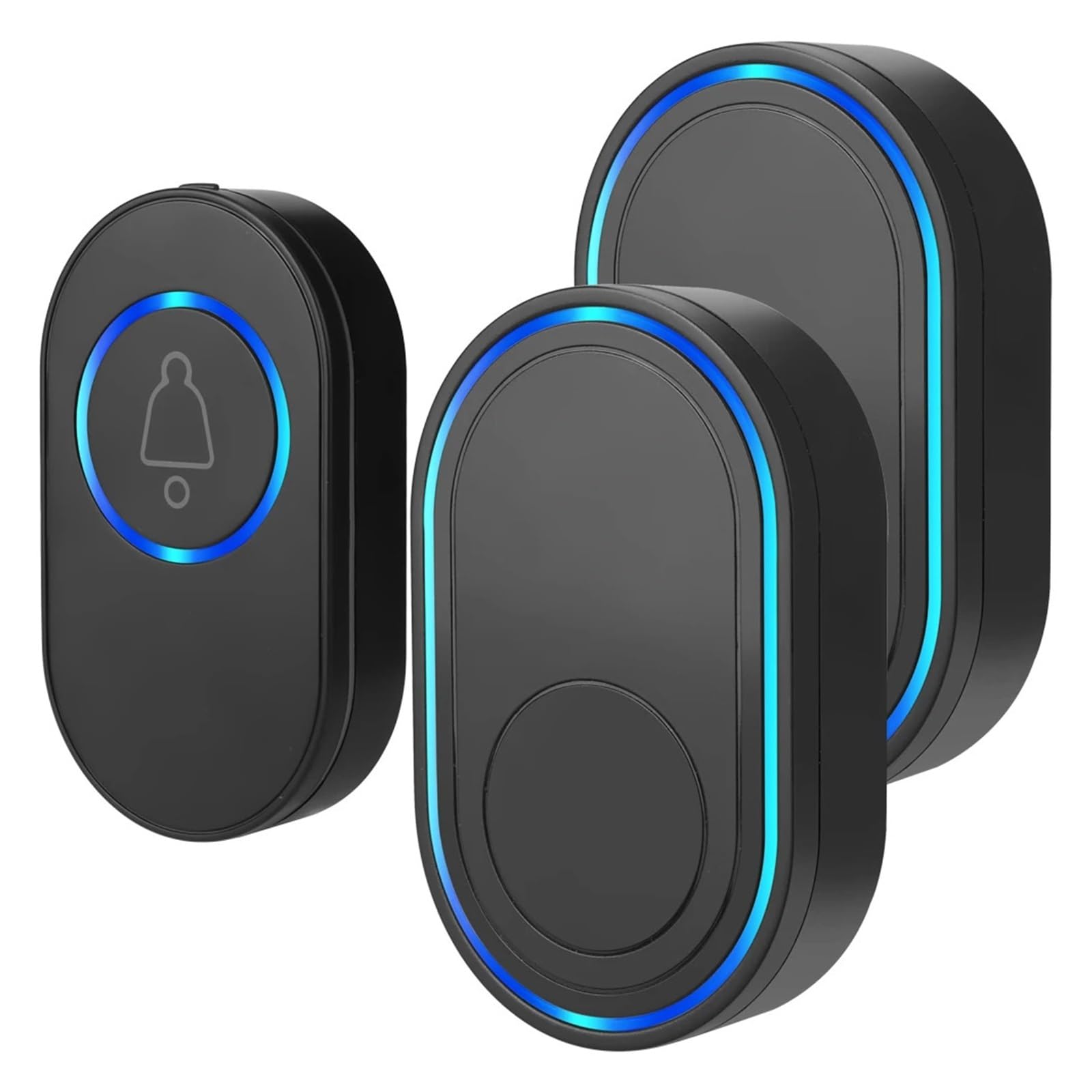 Intellige – Sonnette sans Fil for l'extérieur, étanche, for Maison Intelligente(White,US Plug)