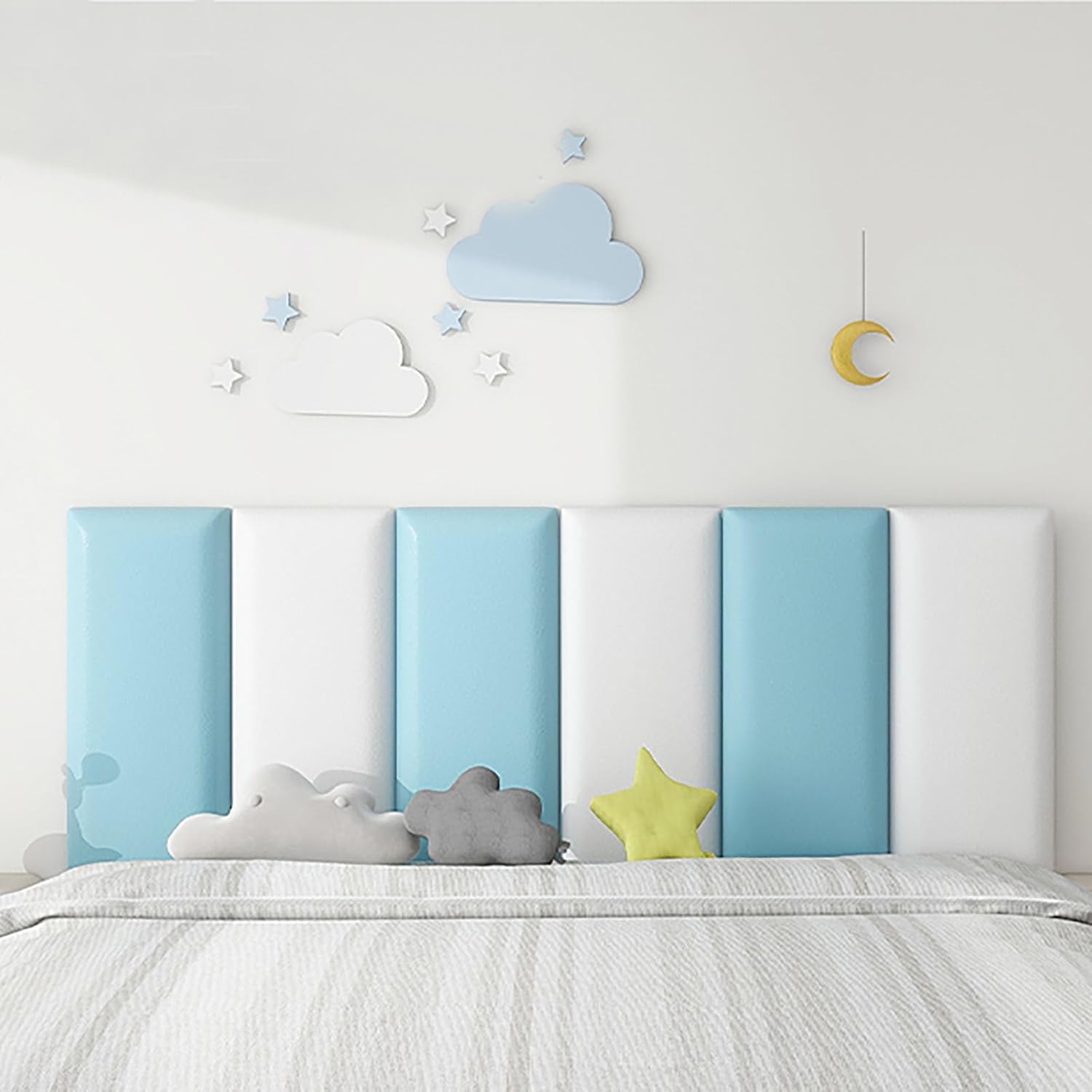 Coussin mural anti-collision 50x20cm pour tête de lit et protection de chambre