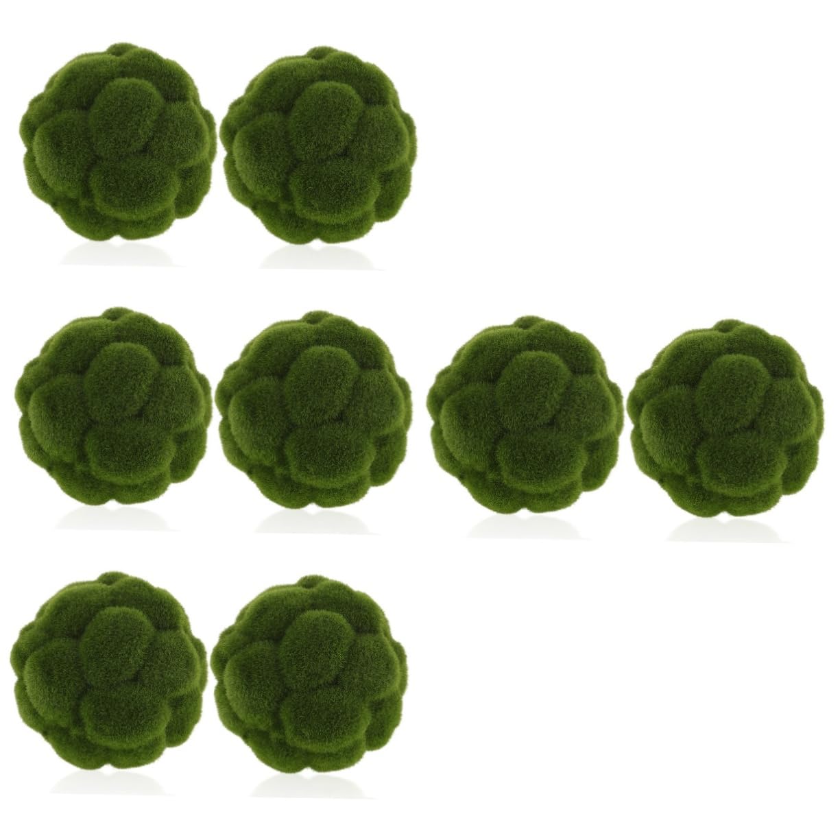 MAGICLULU 8 Uds Planta Artificial Simulada Bola Topiary Bolas De Musgo Verde Decoración as De Musgo para Decoración Planta Artificial as De as De Adorno para El Jardín