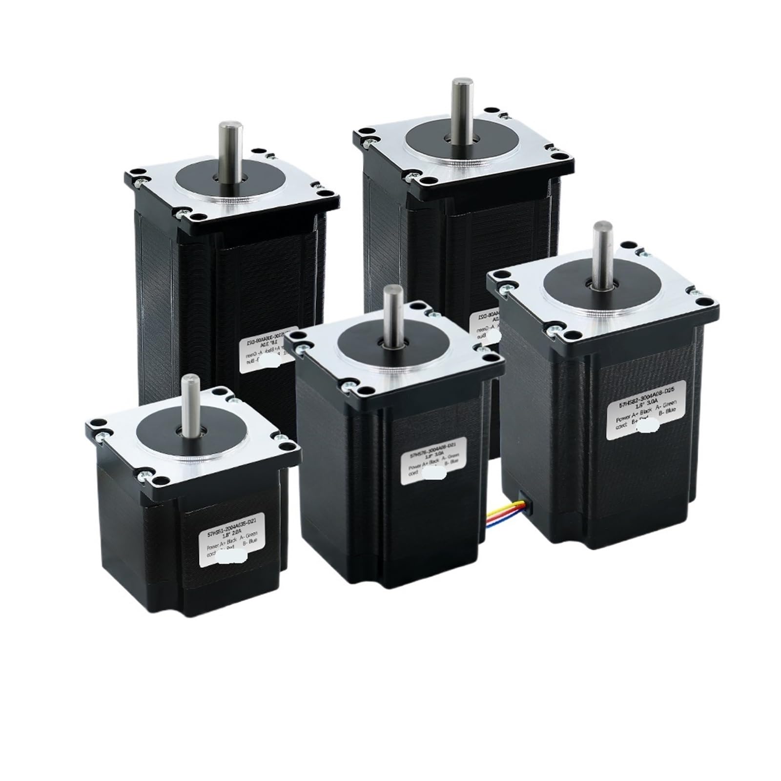 GJZIFGFWQ Nema 23 Stepper Motor 20-50v DC Engines 1.2Nm 2 5Nm 3Nm 3A 4 Wires Nema23 Stepping for 3D Printer(2Nm 286ozin)