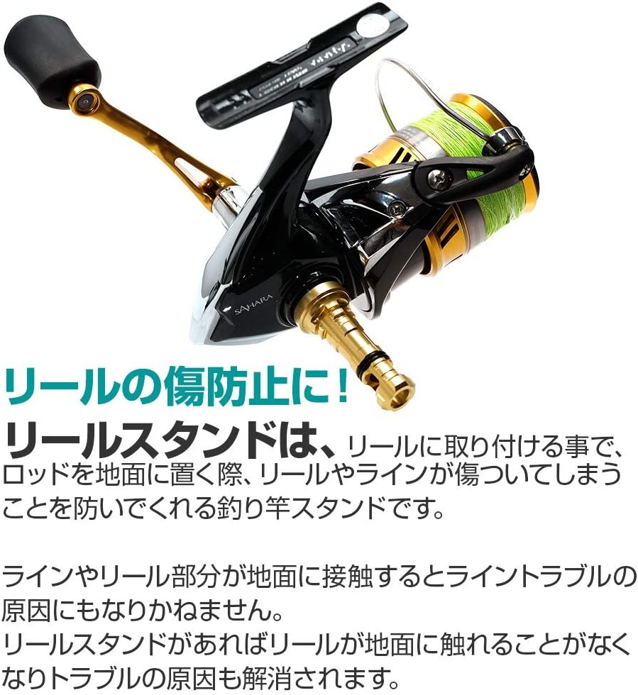 Amazon Dress リールスタンド ルーク 四角ハンドルシャフトモデル クロム ドレス Dress スピニングリールパーツ