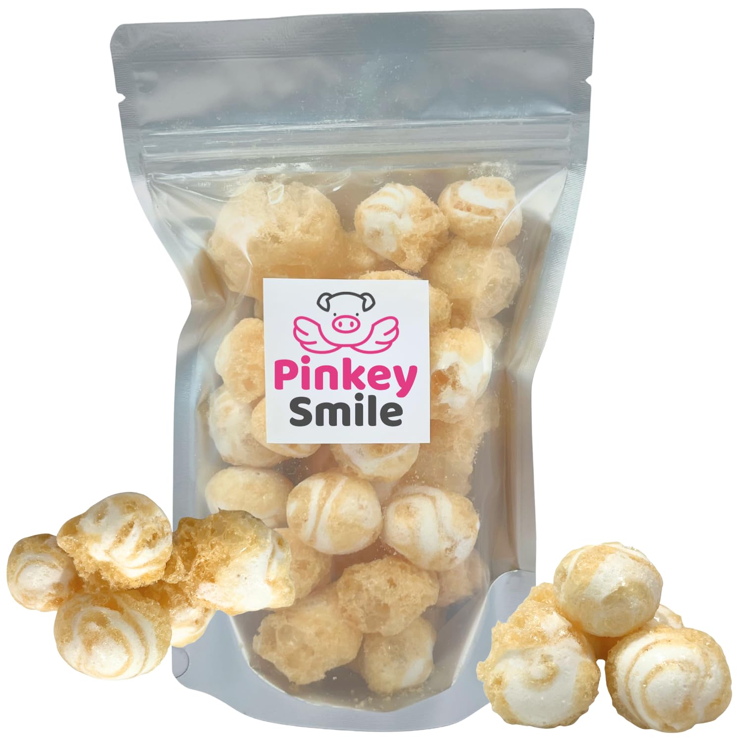 Caramel Creme Flavored Freeze-Dried Taffy 2 oz – Crunchy & Airy Snack – Bite-Size Pieces – Ships in Box – Bold Taste & Light Texture