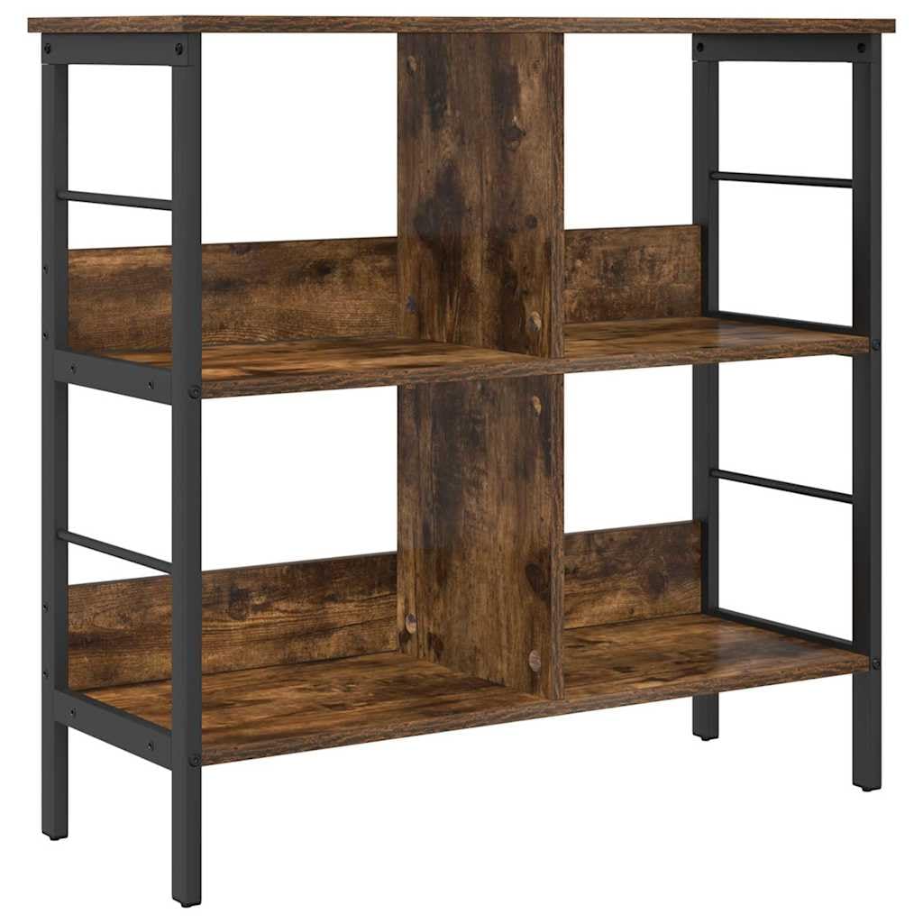 Generisch Bücherregal Geräucherte Eiche 82 x 32 x 79 cm Holzwerkstoff,Möbel,Regalsysteme,Bücherregale Bücherschränke-883996