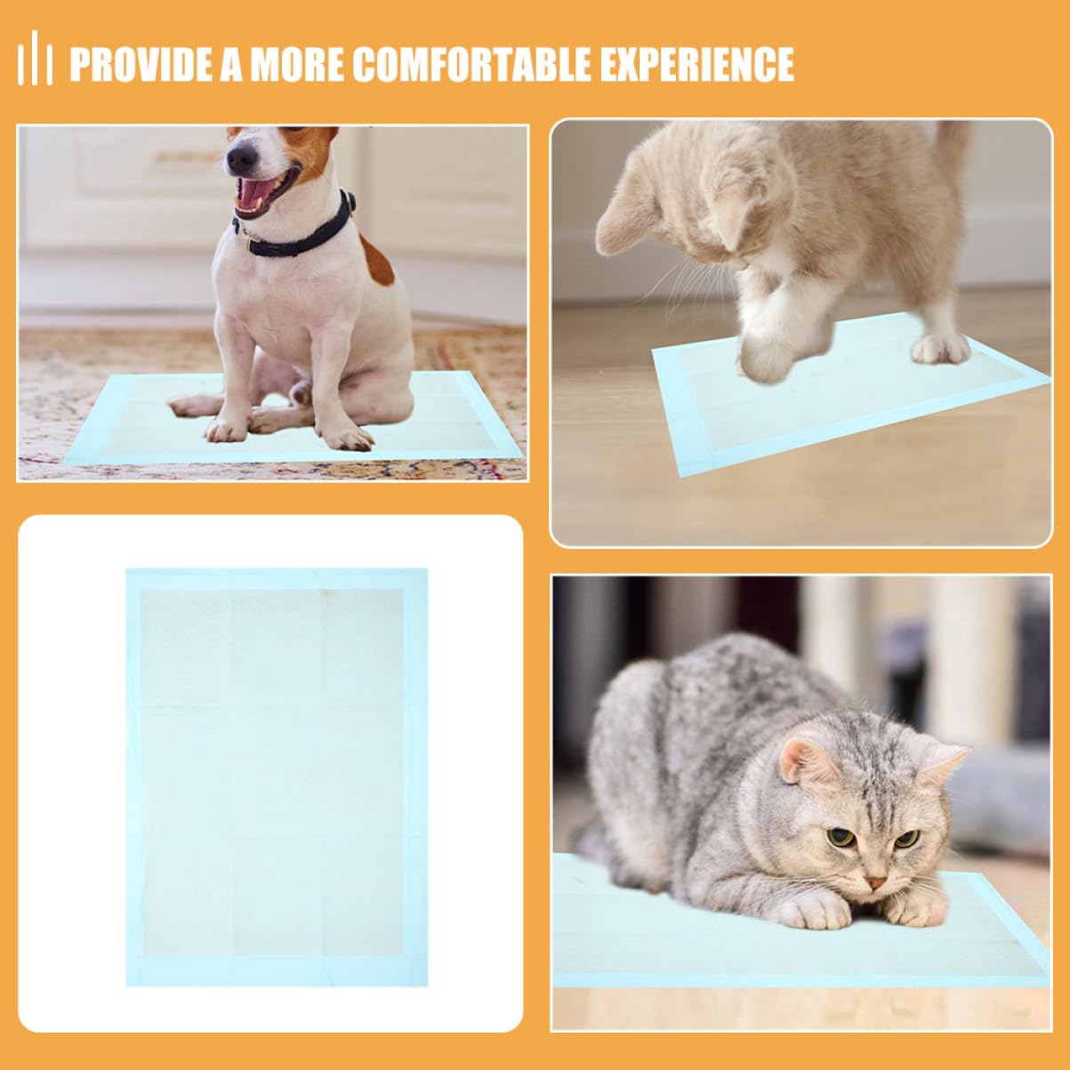 UPKOCH 100piezas Empapadores Desechables para Mascotas Súper Absorbentes para Entrenamiento De Cachorros para Interiores y Exteriores para Perros y Gatos Pequeños