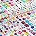 YIQIHAI 14 Sheets 1176pcs Rhinestone Stickers Self Adhesive Jewels Stickers Bling Crystal Gems Flatback Rhinestone for DIY Craft, Assorted Size, Muticolor