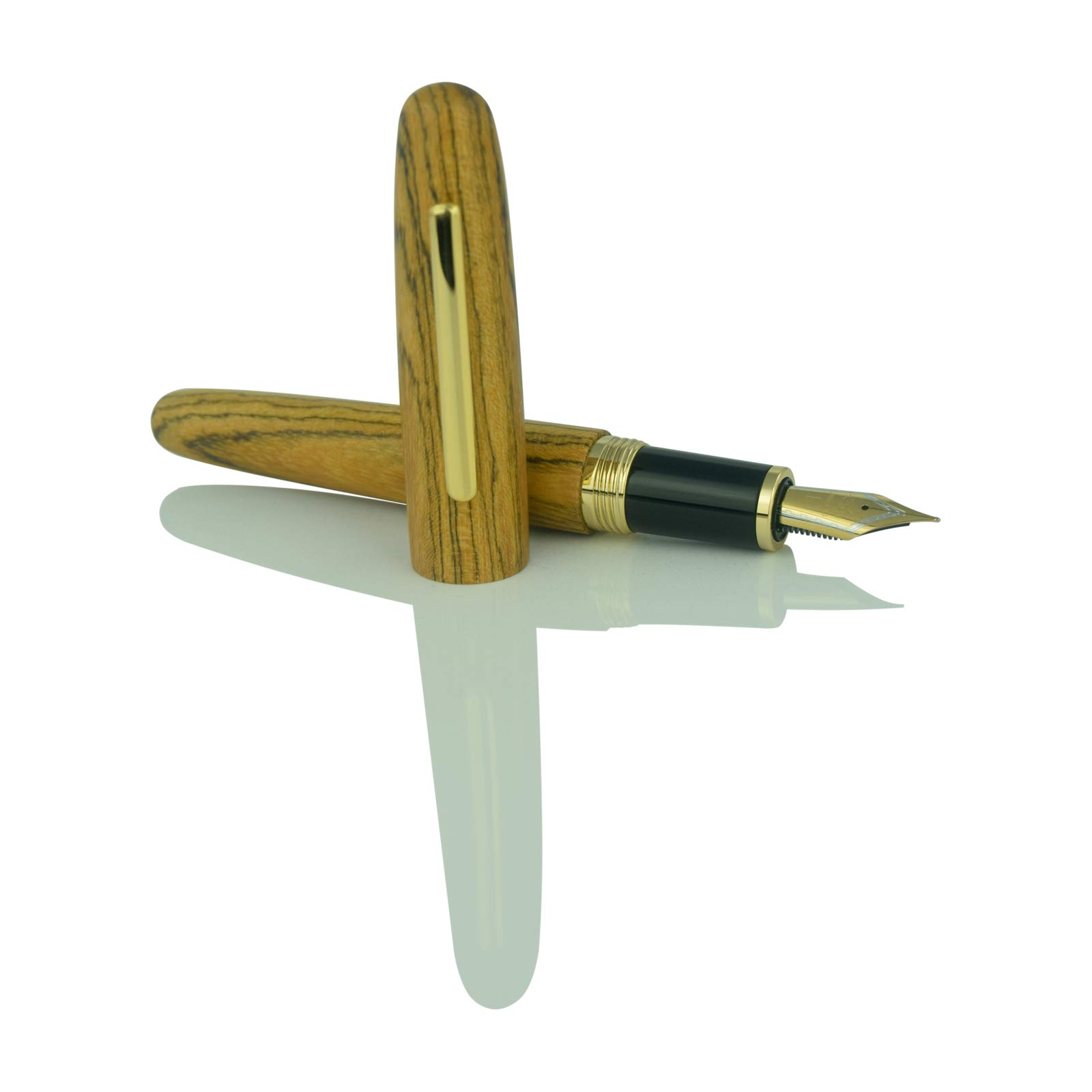 Amazon | Jinhao Heritage 9056 木製万年筆 タイガーウッド