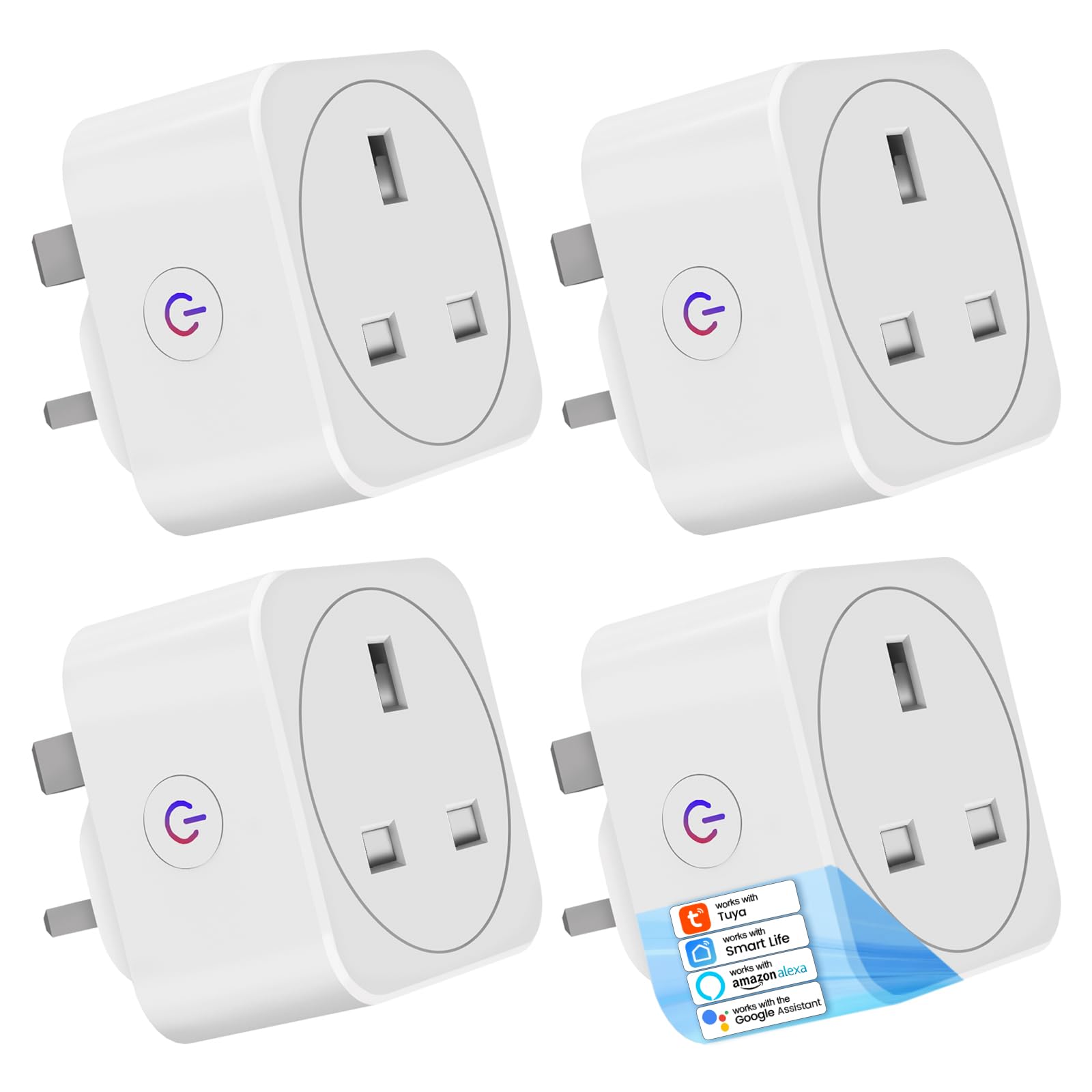 QUEENWEN Smart Plug, Timer Plug Socket UK With Energy Monitoring