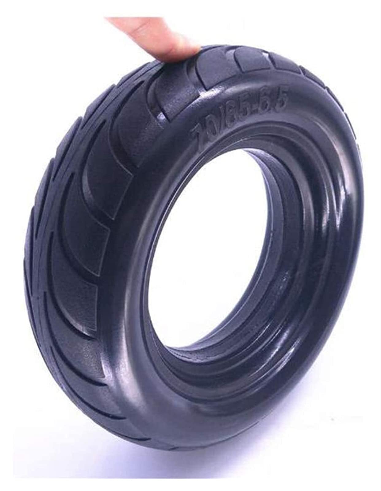 Pneumatico per Scooter Elettrico, Pneumatico Pieno antideflagrante 70-65-6.5, Elevata Elasticità, Bassa rumorosità, Adatto per 9 Auto da Equilibrio, Pneumatico Resistente all'Usura 10x3.00-6.5