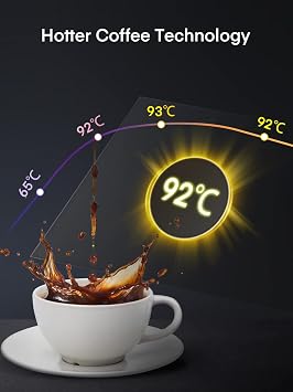 HOUSNAT Filter Coffee Machine, Programmable Drip Coffee Maker