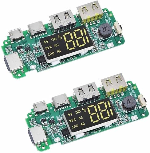 Dual USB 5V 2.4A MicroTipo-C USB Banco de energía móvil 18650 Módulo de carga de batería de litio Cargador de placa de protección de circuito