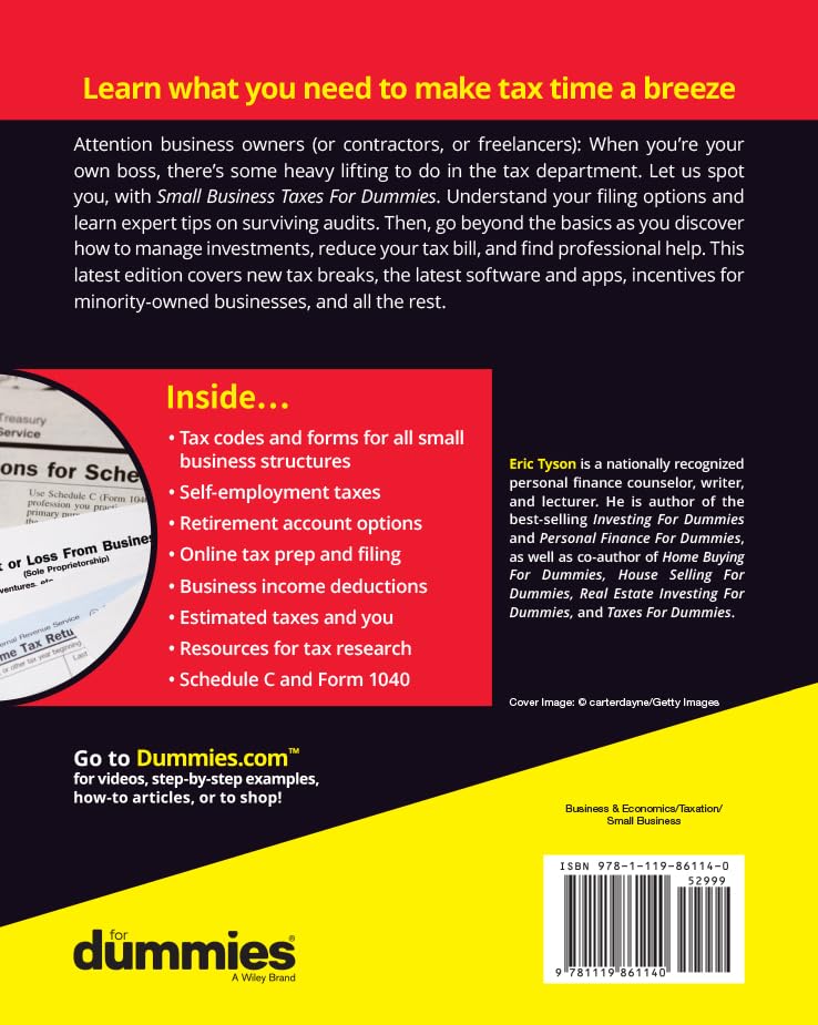Small Business Taxes For Dummies (For Dummies (Business & Personal Finance)) - Image 2