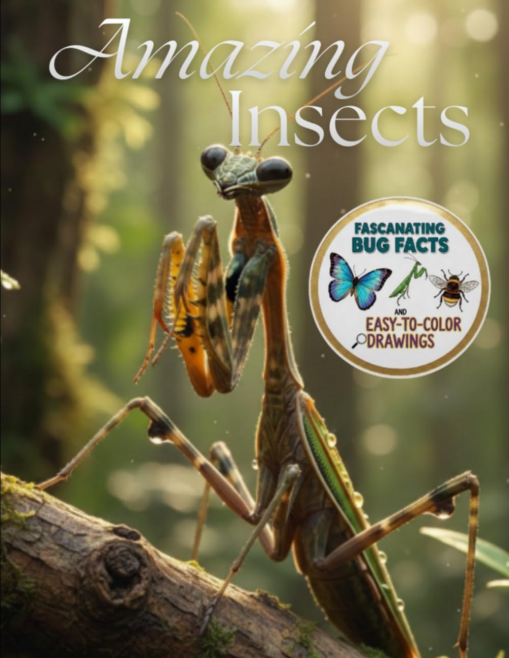 Amazing Insects: Fascinating bug facts and easy to color drawings!