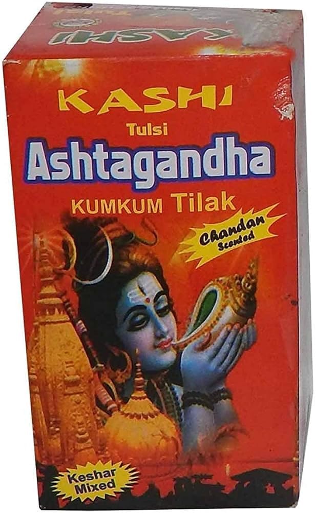 GFE Govinda Elite Kashi Tulsi Ashtagandha Pure Chandan Tilak Powder (500)