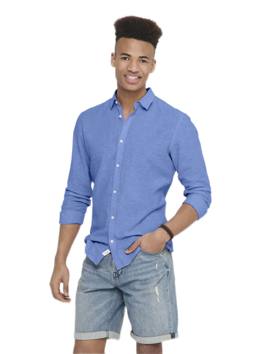 ONSCAIDEN LIFE LS SOLID LINEN SHIRT NOOS Gömlek Erkek