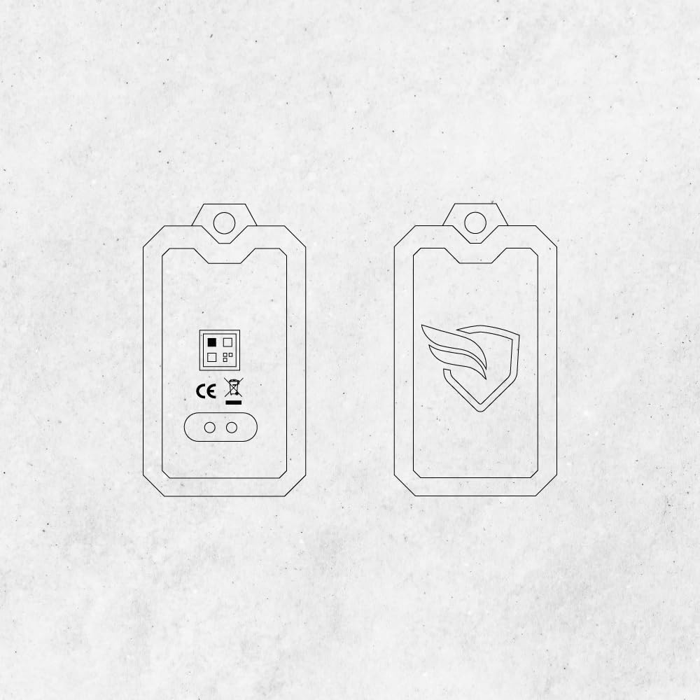 KOMOBI Llavero de Reconocimiento para Moto Compatible con Dispositivos KOMOBI, Identificación del Conductor, Evita Alertas de Movimiento, Recargable y Resistente al Agua