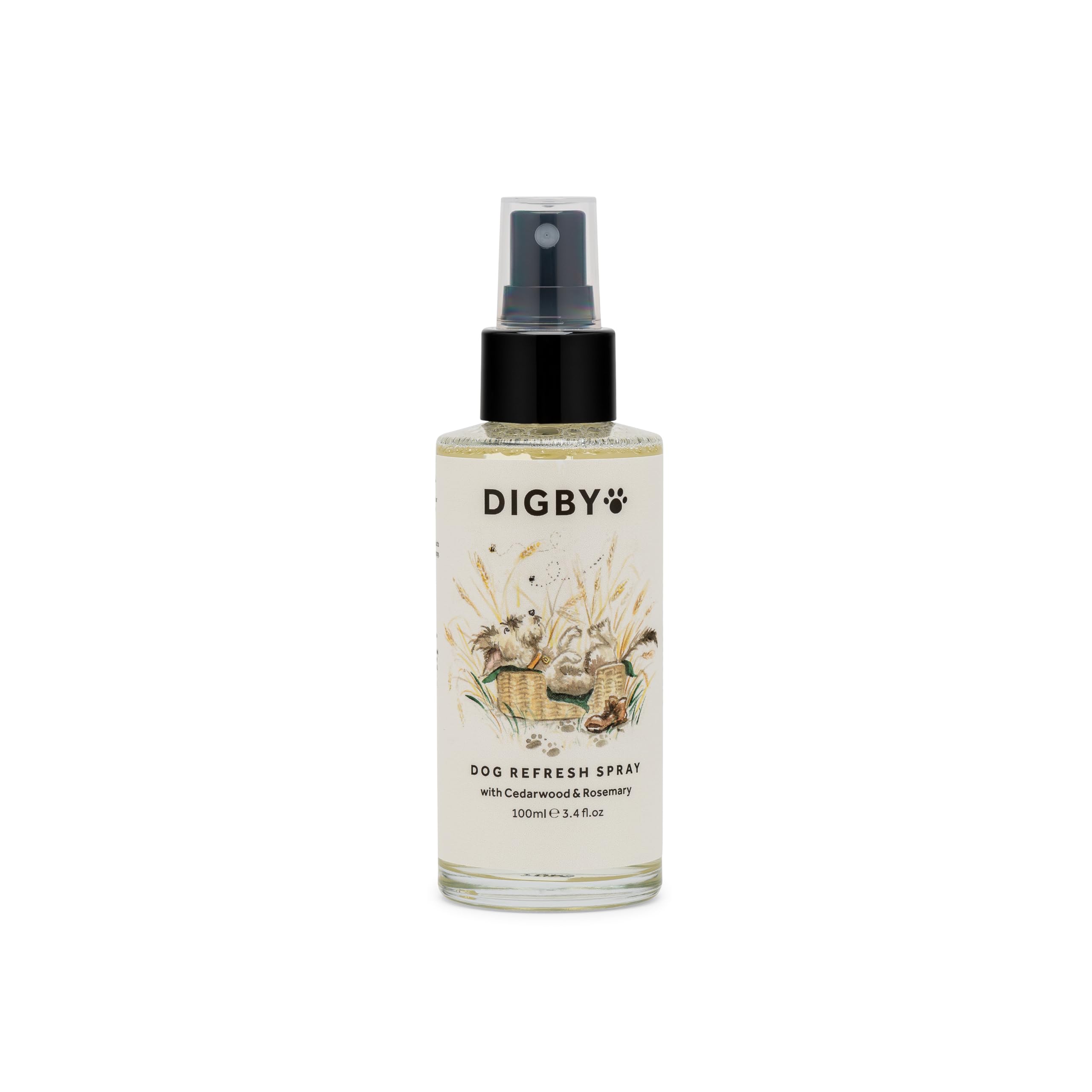 Digby for Dogs by BRAMLEY Refresh Spray 100ml | Dog Friendly Cedarwood & Rosemary Essential Oils | Deodorising Spray