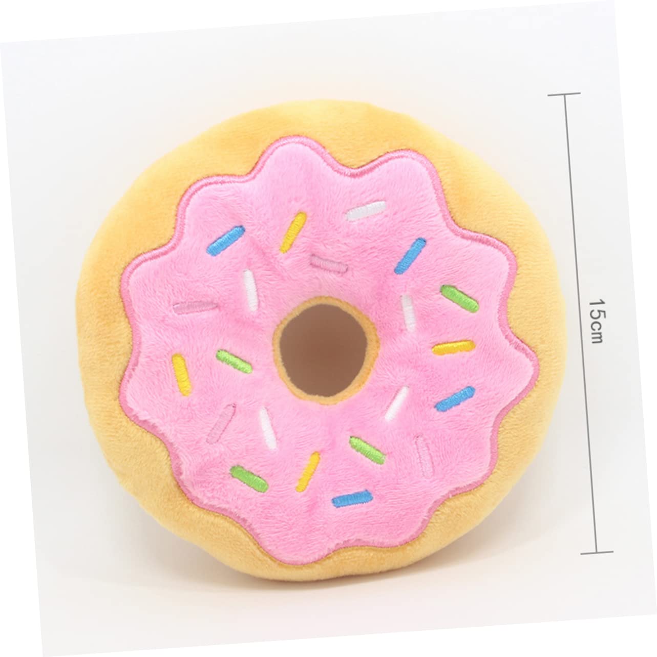 Beavorty 2 Set Di Giocattoli Interattivi Per Cani Peluche A Forma Di Ciambella Suono Squittio Giocattolo Da Masticare Per L'addestramento Dei Cuccioli 3 Pezzi * 2 Casuali