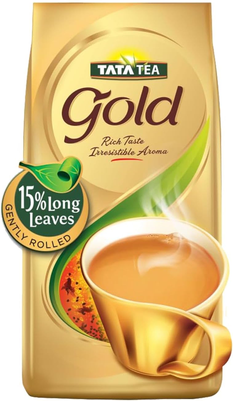 Tata Tea Gold 500 gram, Premium Assam teas with Gently Rolled Aromatic Long Leaves, Rich & Aromatic Chai, Black Tea