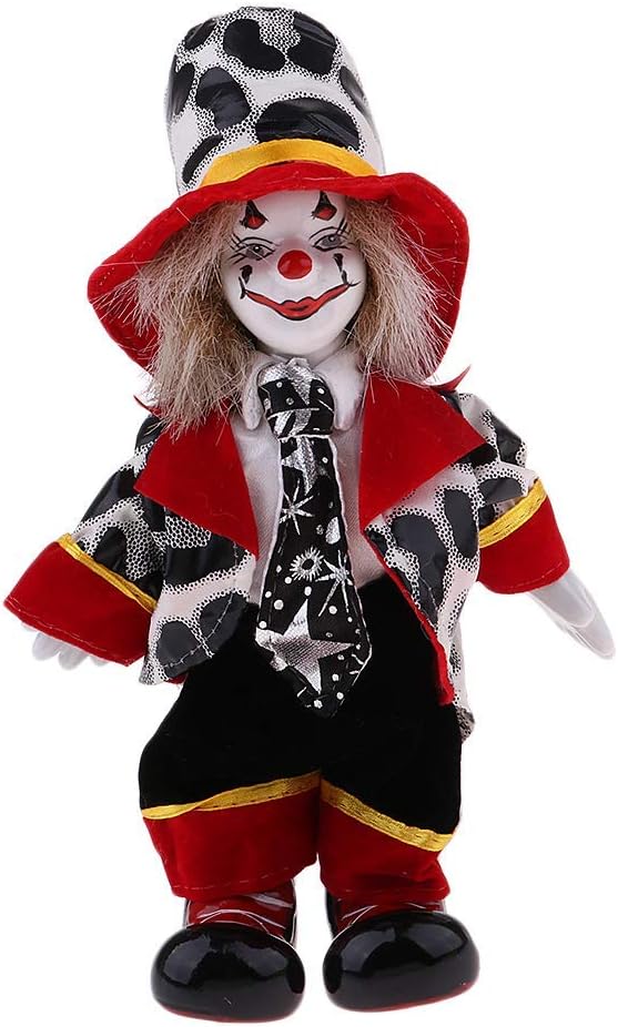 Clown Figure Doll Ornaments Home Table Desk Top Decor Halloween Decoration Gift - #3