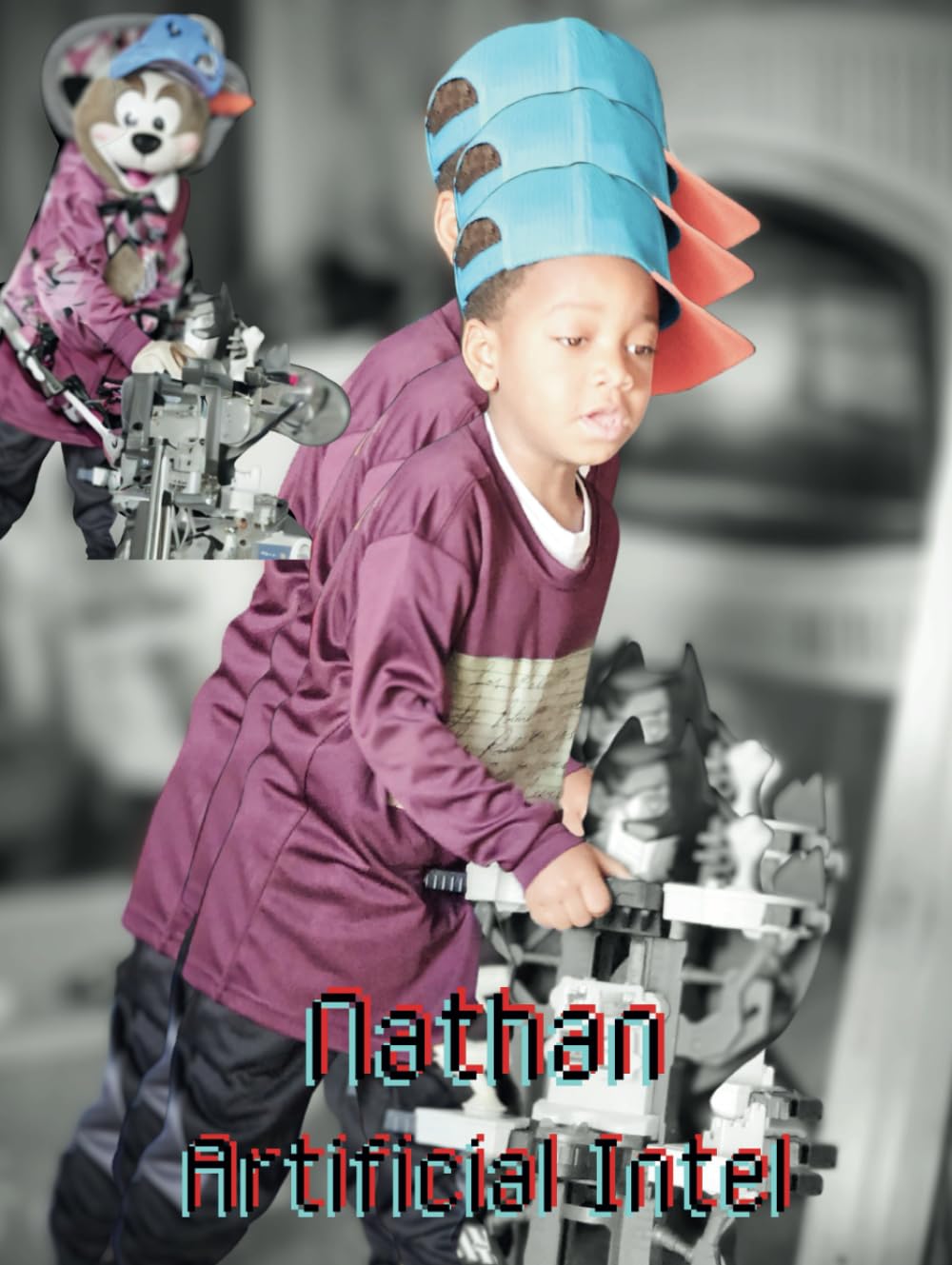 Nathan Artificial A.I. Art abstrait haute résolution pour impression sur toile