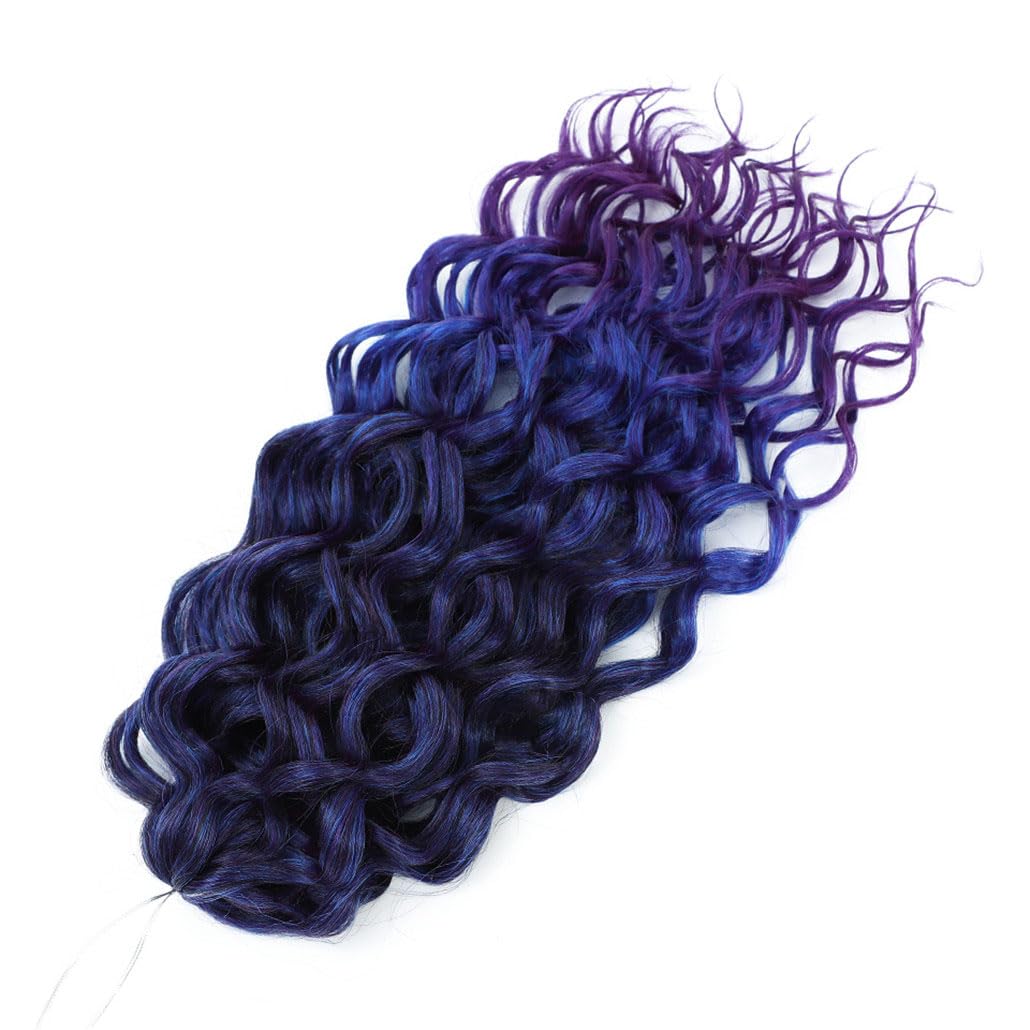 Extension Capelli Sintetici Shinon 10'' Onde Oceaniche - Colore Ombré, Uncinetto, Bassa Temperatura