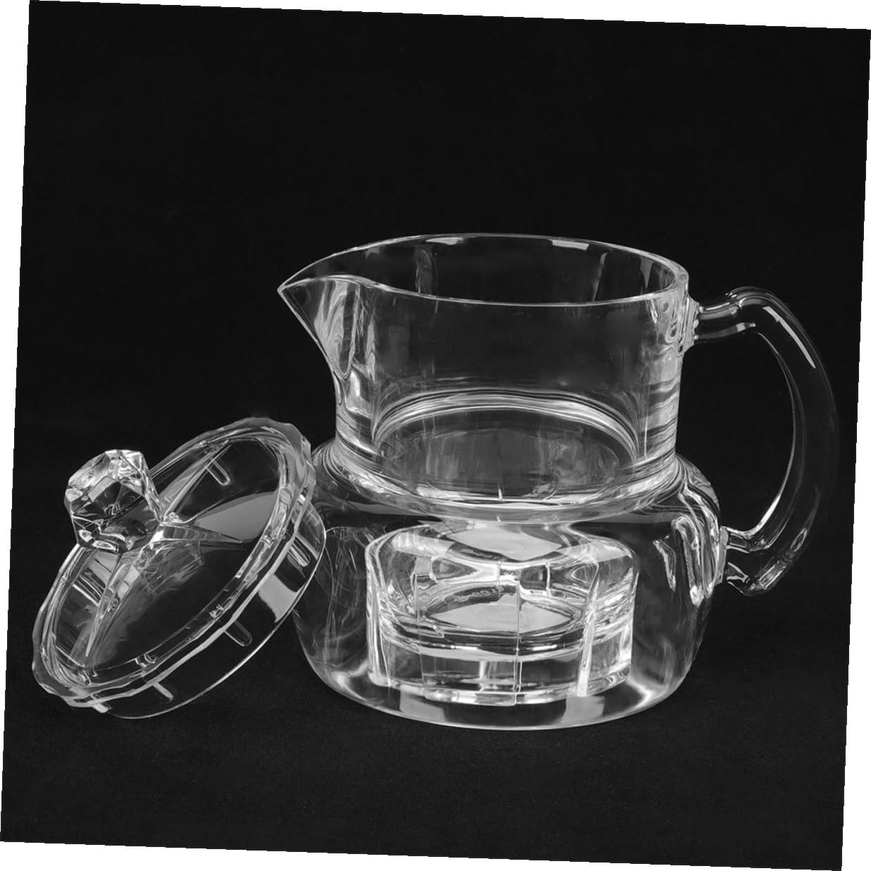 2pcs Honey Dispenser Jars Set Acrylic Honey Containers with Lid Syrup Storage Pots for Kitchen Use