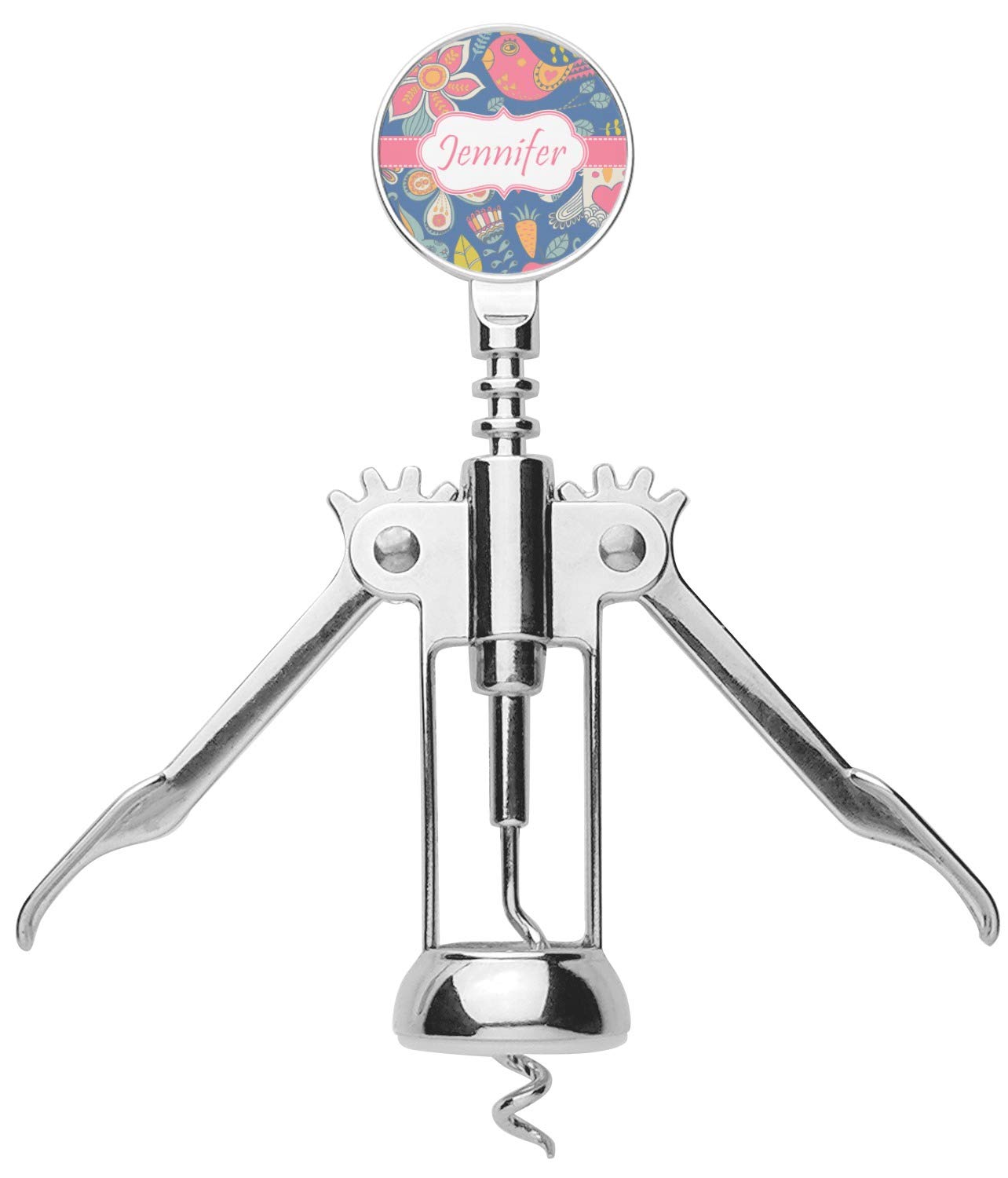 Personalized Owl & Hedgehog Corkscrew