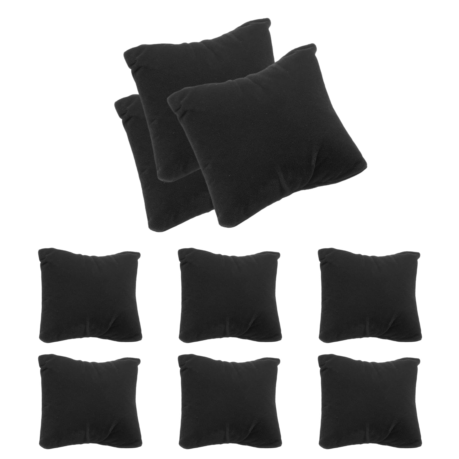 Muiltvoe 12pcs Velvet Bracelet Watch Pillow, Jewelry Display Pillow for Bracelet, Watch, Anklet, Bangle, Dangle Earring and Necklace Green