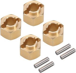 INJORA Brass Wheel Hex Hub 5mm(+1mm) Extenders Adaptor for 1/18 RC Crawler Car TRX4M Upgrade Parts