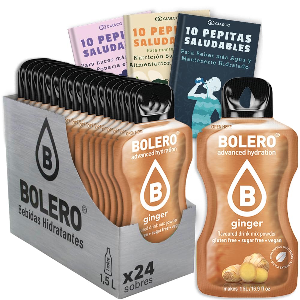 24 x Bebida Bolero COLA Hidratante Sin Azucar (24x9 grs) + 30 Pepitas Saludables para una vida más sana by Cia&Co — view 224