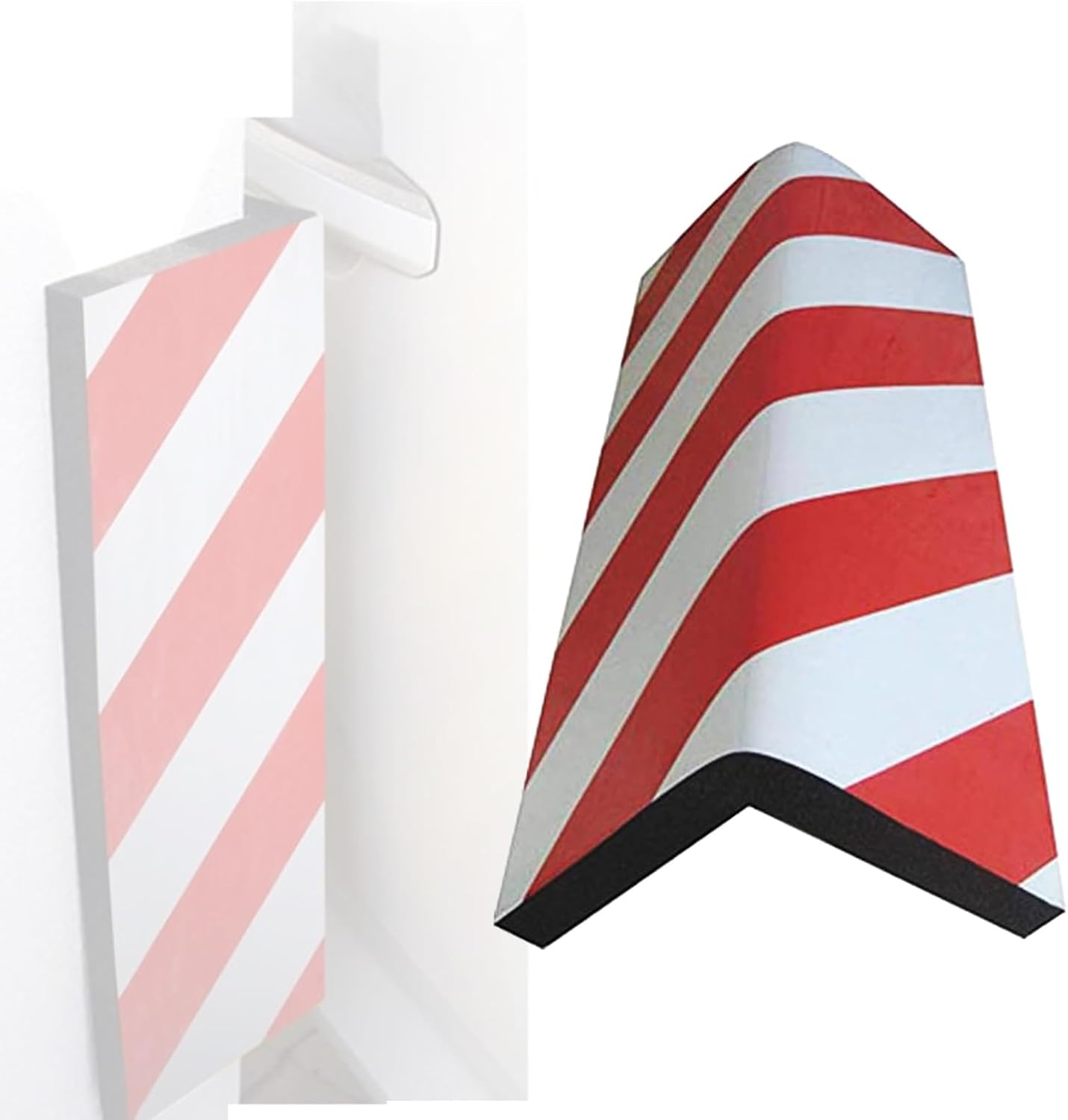 ETPTGZLZNS Garage Wall Guards, Garage Wall Protector, Car Door Bumper, Foam Parking Protector, Exterior Anti Collision(Red)