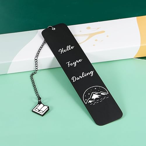 Miniatura 6 de Marcapáginas divertido para hombres y mujeres, Hello Feyre Darling marcapáginas para amantes de la lectura, cumpleaños, Navidad, relleno de