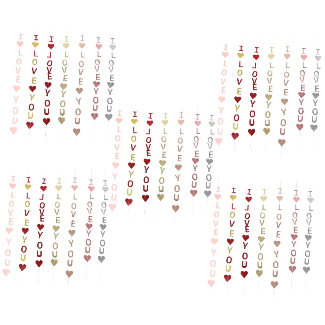 Cabilock 35 Piezas De Artículos Decorativos Colgante De Corazón Adorno Goldendoodle Guirnalda Colgante De Boda Guirnalda De Corazón Rojo Decoraciones De Cumpleaños Rápidas